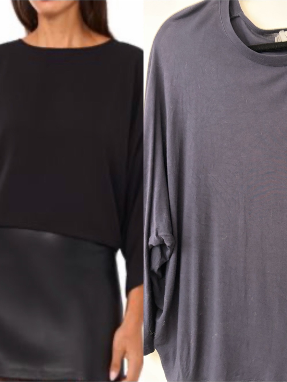 Vince Women's Dolman 3/4-Sleeve Round Neck Top